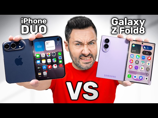 iPhone DUO VS Galaxy Z Fold 8 : le Gros Comparatif !