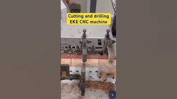 Cutting and drilling eke machine #cnc #woodworking #shorts