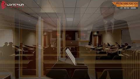 Lecture hall setup ( A virtual representation by auditorium works)