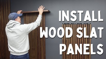 How to Install Wood Slat Wall Panels