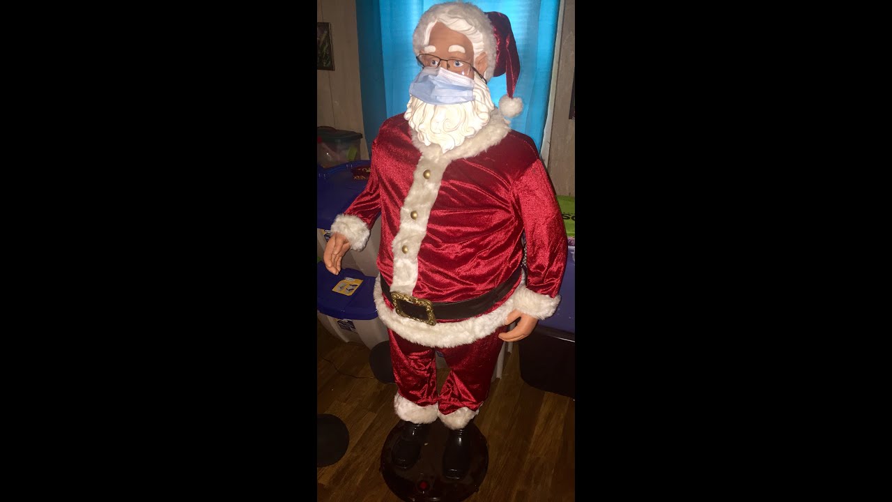 Gemmy Lifesize Santa Repair YouTube