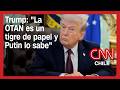 Trump sacude al mundo: "La OTAN es un tigre de papel y Putin lo sabe"