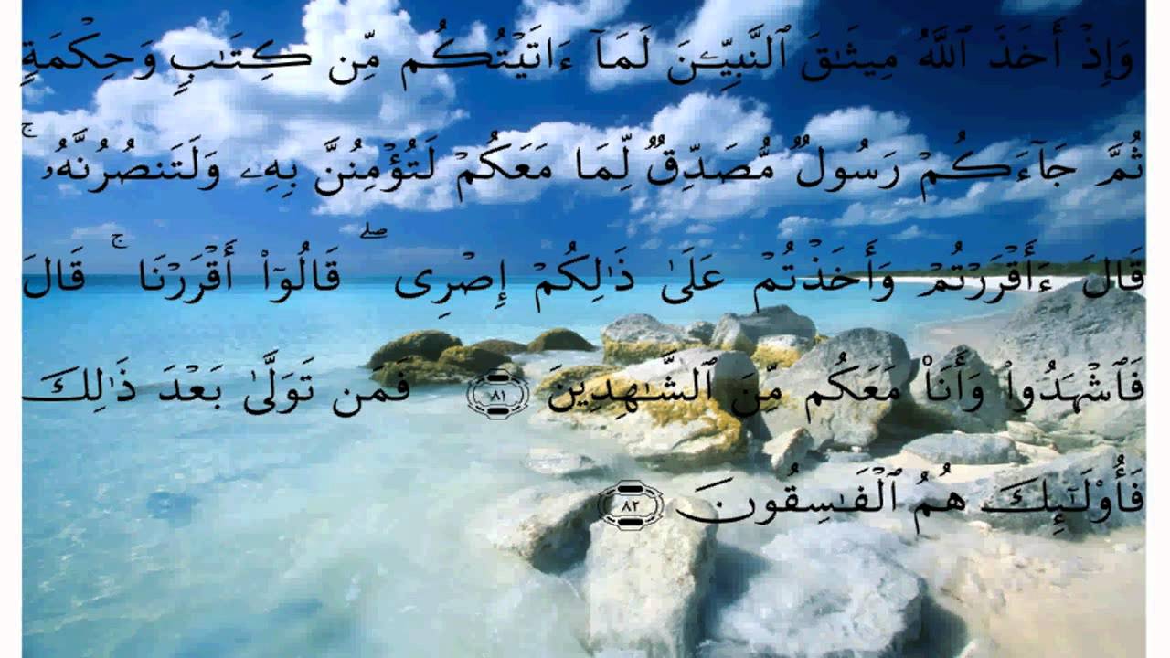 سورة ءال عمران * بصوت علي الحذيفي