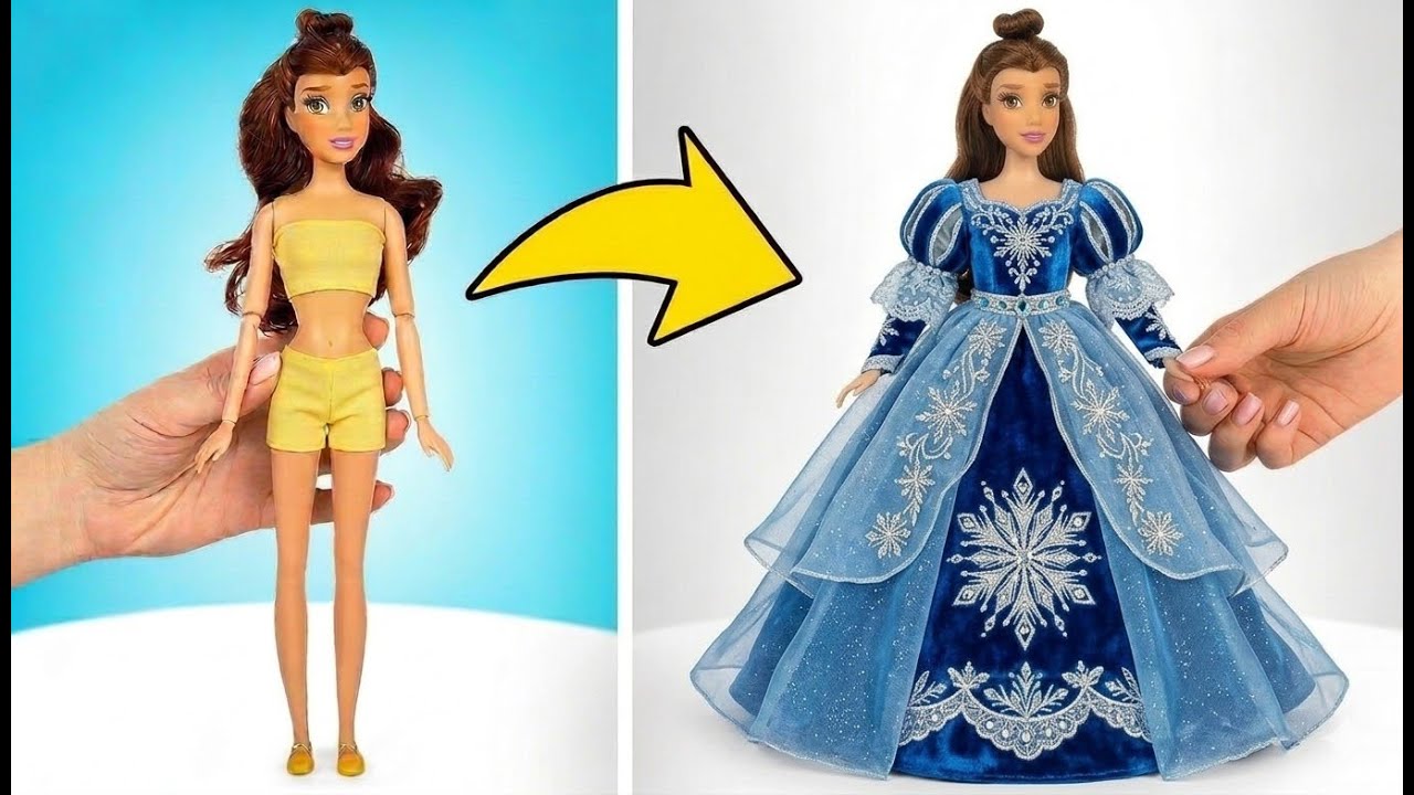 Wunderschönes Prinzessinnenkleid aus Papier, Ton und Glitzer 👗✨