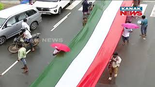 BJPs 1km long National Flag Evokes Patriotism During Tiranga Yatra In Bhubaneswar screenshot 5