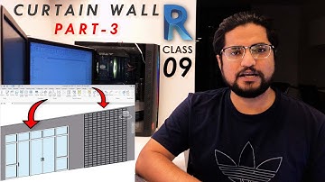 Revit Curtain Wall | Adding Glass Doors, Windows, & Jali Patterns | Class 9 (Part-3) | Urdu / Hindi