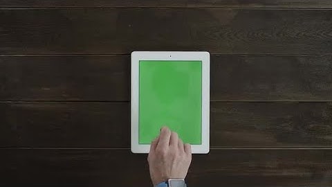 Scrolling On Tablet Stock Video