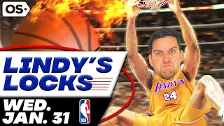 NBA Picks for EVERY Game Wednesday 1/31 | Best NBA Bets & Predictions | Lindy's Leans Likes & Locks