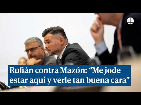 Rufián vs. Mazón: "It pisses me off to see you looking so good, you only deserve prison"