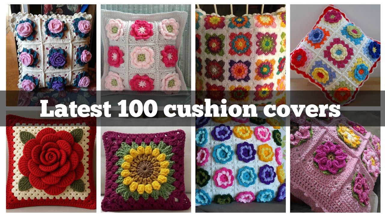 Beautiful and stylish crochet cushion designs #unique new pillows covers ideas