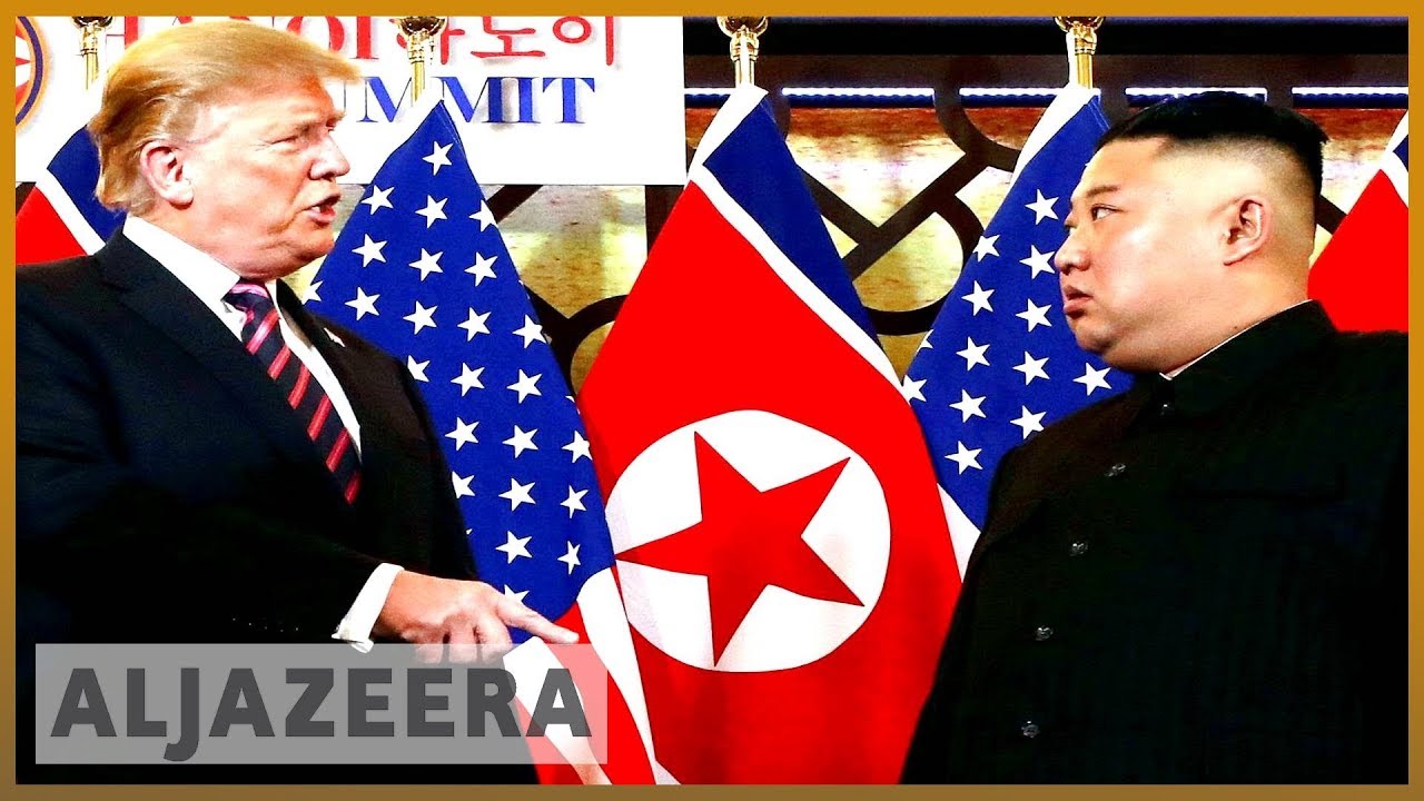 🇺🇸 🇰🇵 لم يتم التوصل إلى اتفاق بعد أن تم اختصار قمة ترامب وكيم | الجزيرة الإنجليزية