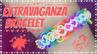 How to make ExtraVaganza Bracelet? Easy Loom Band Tutorial in Urdu/Hindi - Eng Subs