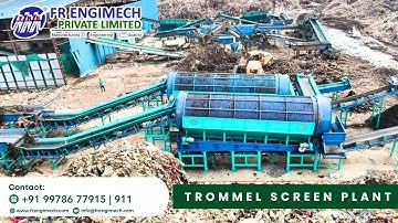 Trommel Screen for Solid Waste Management | Efficient Waste Segregation & Recycling #TrommelScreen