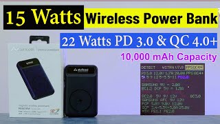 15 Watts Wireless Magnetic Power bank (Stuffcool PB9018W) 10,000 mAh 🛠