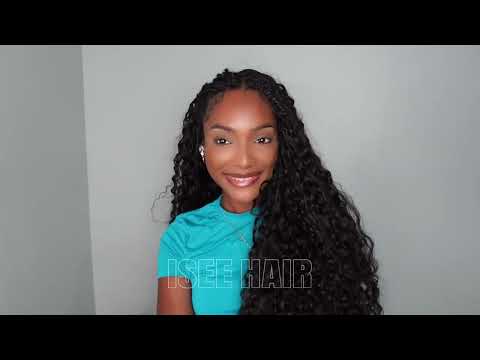 Burmese Curly Crochet Human Hair + Half Wig Install 🤎#iseehairbeauty #crochethair #halfwig
