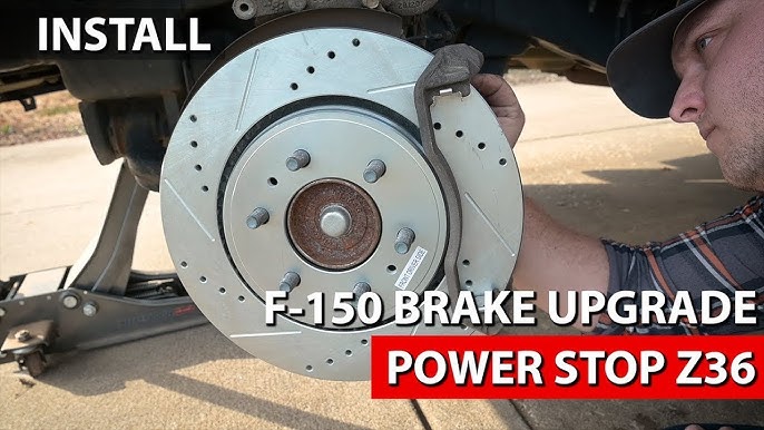 Power Stop Z36 Rear Brake Kit (with Electronic Parking Brake), K8030-36, 2018-2019 Ford F150 Raptor