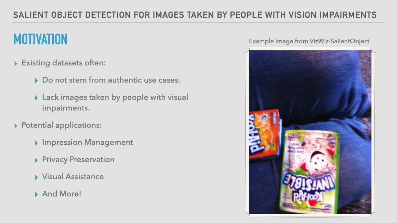 Salient Object Detection for Images Taken by People With Vision Impairments