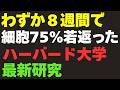 【驚愕】たった2ヶ月で細胞が75％劇的に若返る！ハーバード大学が証明した「老化を治療する」衝撃の手法