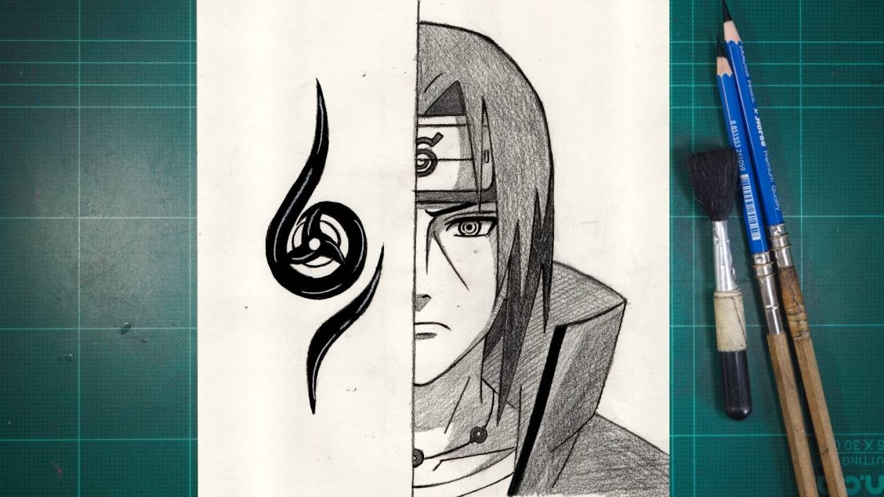 Itachi Using Jutsu Drawing Easy Itachi Uchiha Drawing Tutorial | Naruto Step by Step Anime Art ...