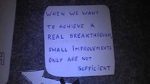 Breakthrough innovation by kaizen