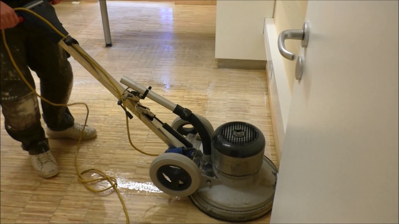 Parkett Oberfläche reinigen Bona Power Scrubber