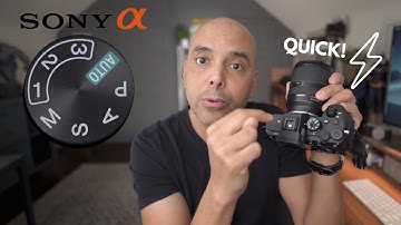 Sony a7IV - Quickly Change from PHOTO to VIDEO.