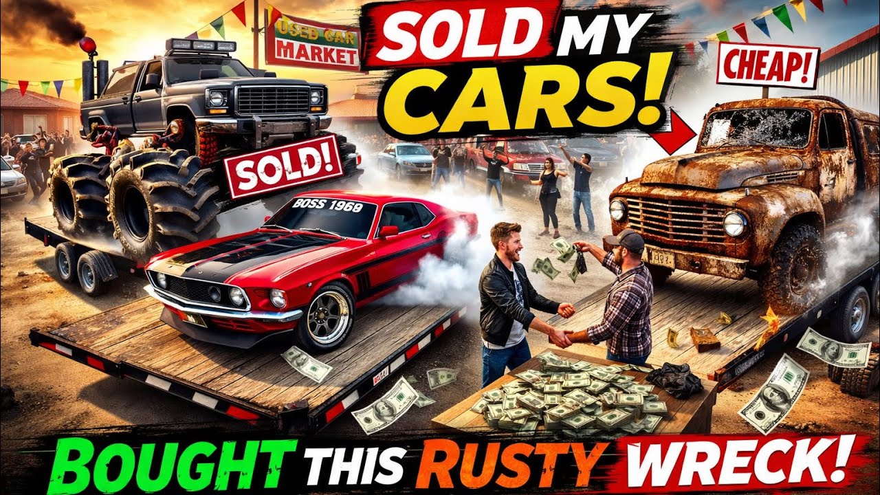 I SOLD My Monster Truck & 1969 Mustang… Bought a Rusty Wreck?!  New indian punjabj tractor game FS25