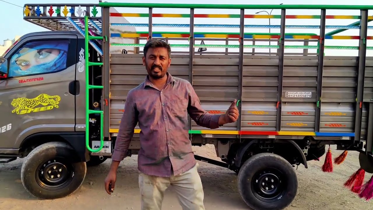 heavy iron tho tata intra v70 truck body welding chilakaluripet # 🚛 81214 55879 🛻#