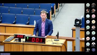 Jason Guillot with Diamond District partners speaks to City Council on Tuesday