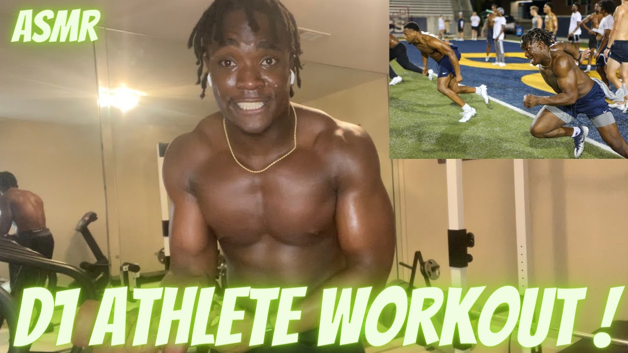 D1 College Athlete Workout🏈💪🏽 ASMR