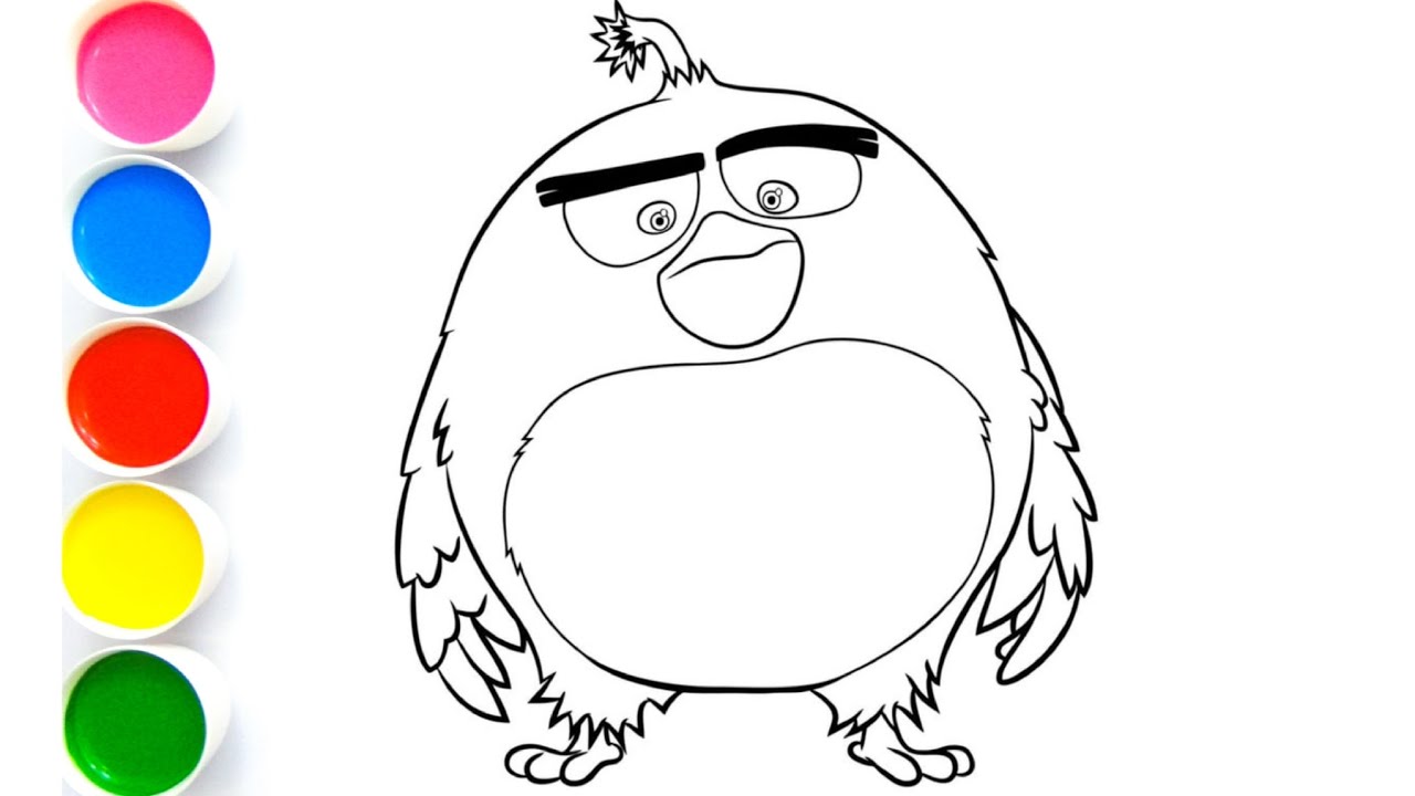 Научитесь рисовать Angry Birds и Bomb Bird. Простой рисунок шаг за шагом. 