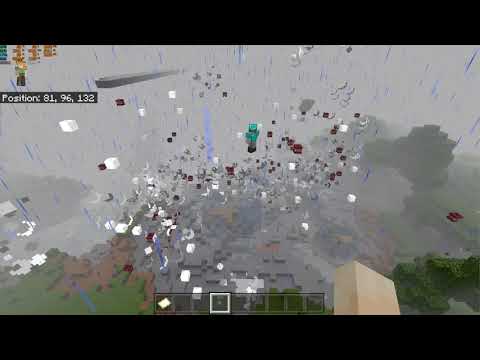 Minecraft 2060 ray tracing explosion test
