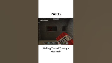 Epic Mountain Tunnel Build in Minecraft! 🚇⛰️ #Minecraft #MinecraftBuild #MountainTunnel #HavenSwordA