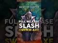New Move: Full Release Slash 💥 Switch Axe Combos in Monster Hunter Wilds #MHW #MonsterHunter