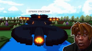 Roblox Build A Boat Funny Moments Spaceship