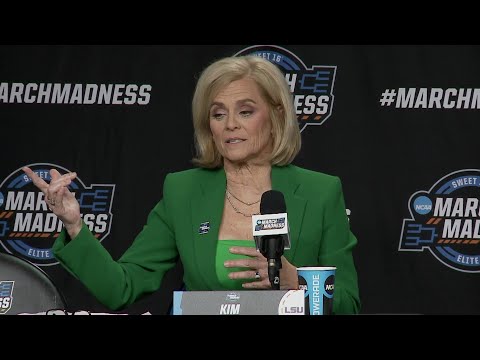 LSU Kim Mulkey LOSS to Iowa in Elite 8 postgame, Flau'jae, Angel Reese & Van Lith