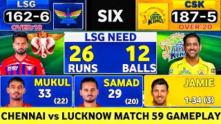 Chennai Super Kings vs Lucknow Super Giants | Match 59 | IPL Gameplay screenshot 3