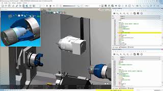 Eureka G-Code: Mil-turn multi-channel machine simulation with Eureka G-Code Okuma MULTUS U4000