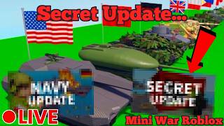 🔴LIVE | SECRET Update In Mini War ROBLOX