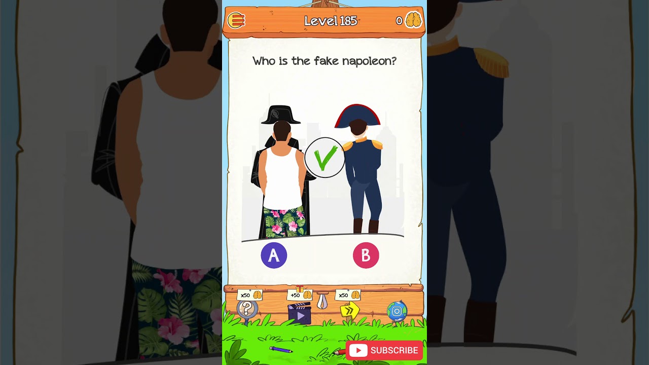 Braindom 2: Brain Teaser Games - Level 185 Answer