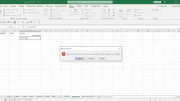EXCEL VALIDACIÓN DE DATOS PARA FECHAS