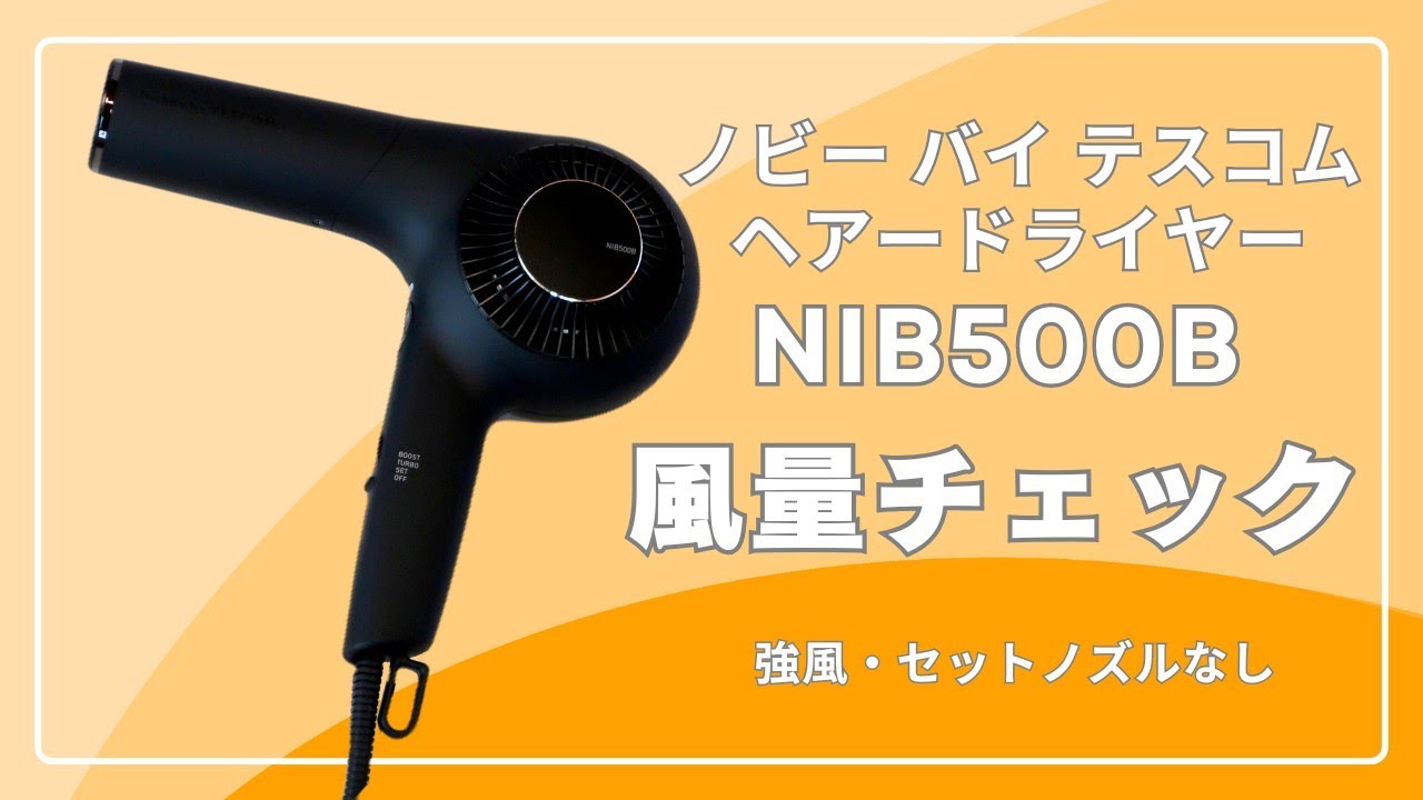 美品 TESCOM ヘアードライヤー NIB500B プロフェッショナル プロテクトイオン ヘアドライヤー｜NIB500B