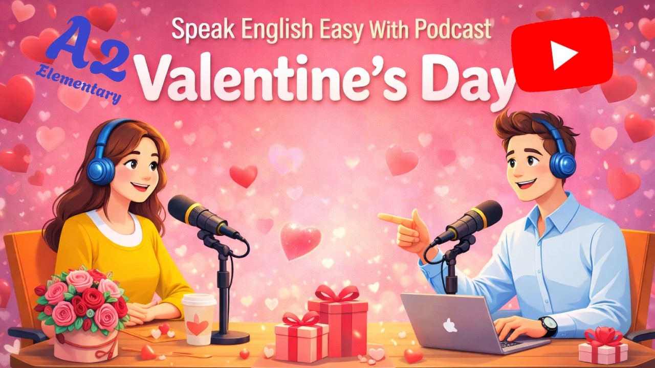 Valentine's Day | Speak English Easy With Podcast (A1-A2)