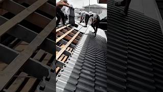 Metal Roof Installation Work Tool Using Electric Screw Driver #worktool