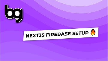 🔥 nextjs firebase setup