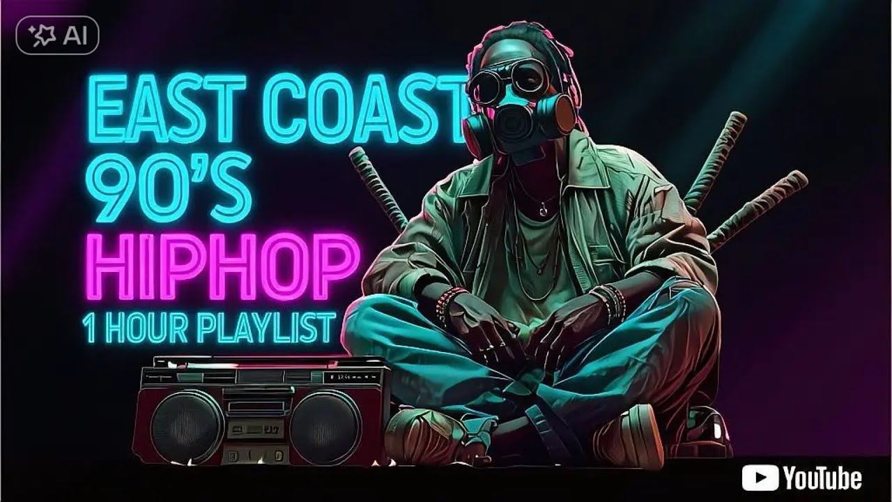 1 Hour AI East Coast 90s Hip Hop Mix 🔥 G-Funk Nostalgia Beats to Study / Chill / Relax