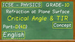 #selinapublications | Refraction | Critical Angle & Total Internal Reflection | Part - D | Concept
