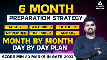 GATE 2023 Preparation Strategy | Monthly Study Plan