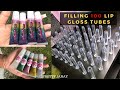 WATCH ME FILL 100 LIP GLOSS TUBES *satisfying*  ( @ENCHANTEDROSECO) | PRINCESS JANAY