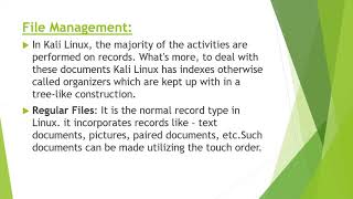 CSCI - 530 01W Operating systems , Kali Linux Term Project.
